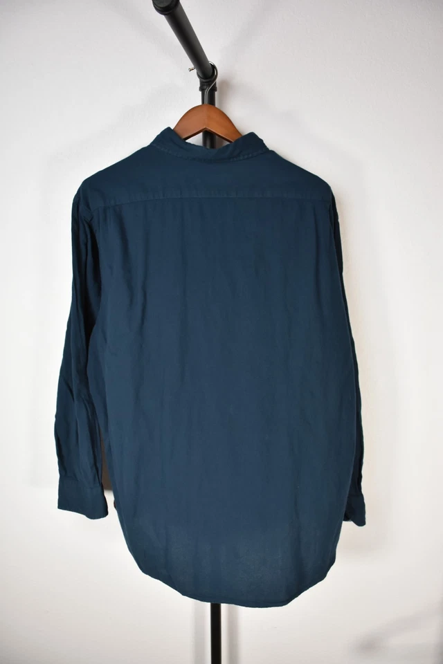 Мужская рубашка Daniel Cremieux Collection XXL — синяя с длинным рукавом на пуговицах - Изображение 4 из 4