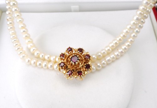 Millefiori Venetian Art Glass Graduated 29" Bead Necklace & Triple 8" Bracelet - Picture 20 of 24