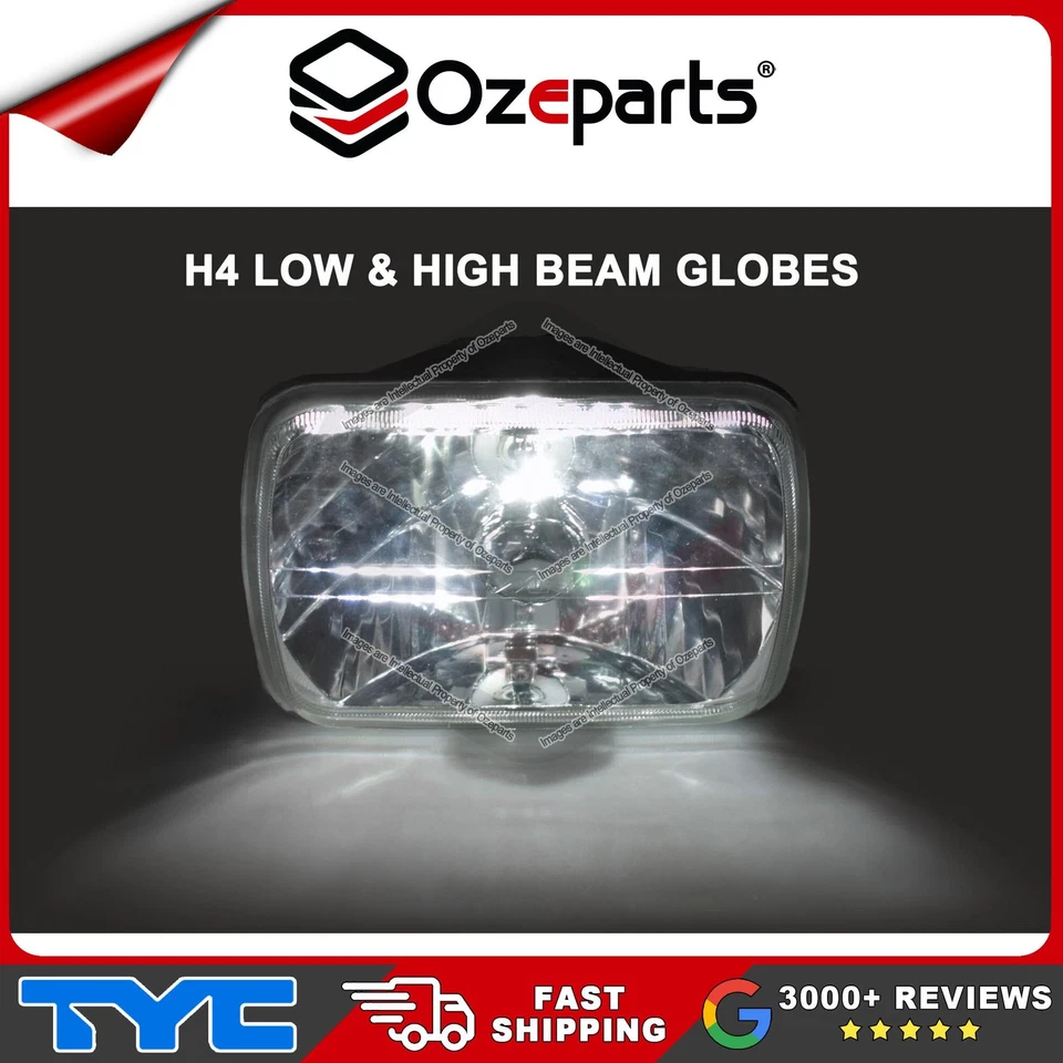 Pair LH+RH Head Light Crystal Glass + LED Globes For Toyota Celica 1981~1993 - image 4 of 4