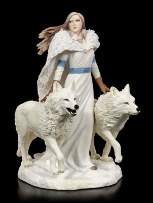 Figur Wolf Wächter - Winter Guardians by Anne Stokes -  Fantasy Gothic Deko