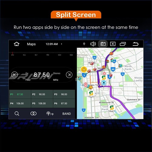 64GB Android 14 DAB+Autoradio Navi CarPlay GPS Wifi DSP Fiat 500 500C 500S 500E - Bild 8 von 16