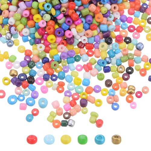 Gxadwzy Lot De 500 Perles Pony Beads Macaron Candy Avec Grand
