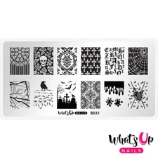 Whats Up Nails B031 Gothic Affection Plate For Stamped Nail Art Design