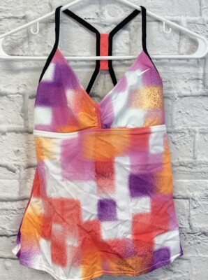 nike orange tie dye crop top
