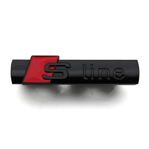S Line Chrome Gloss Black Badge Front Grill Emblems Sline Logo Decal For All - Bild 3 von 5