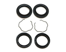 Fork Oil Seals, Dust Covers & Retaining Clips Set For Suzuki DR 800 S Big 1990
