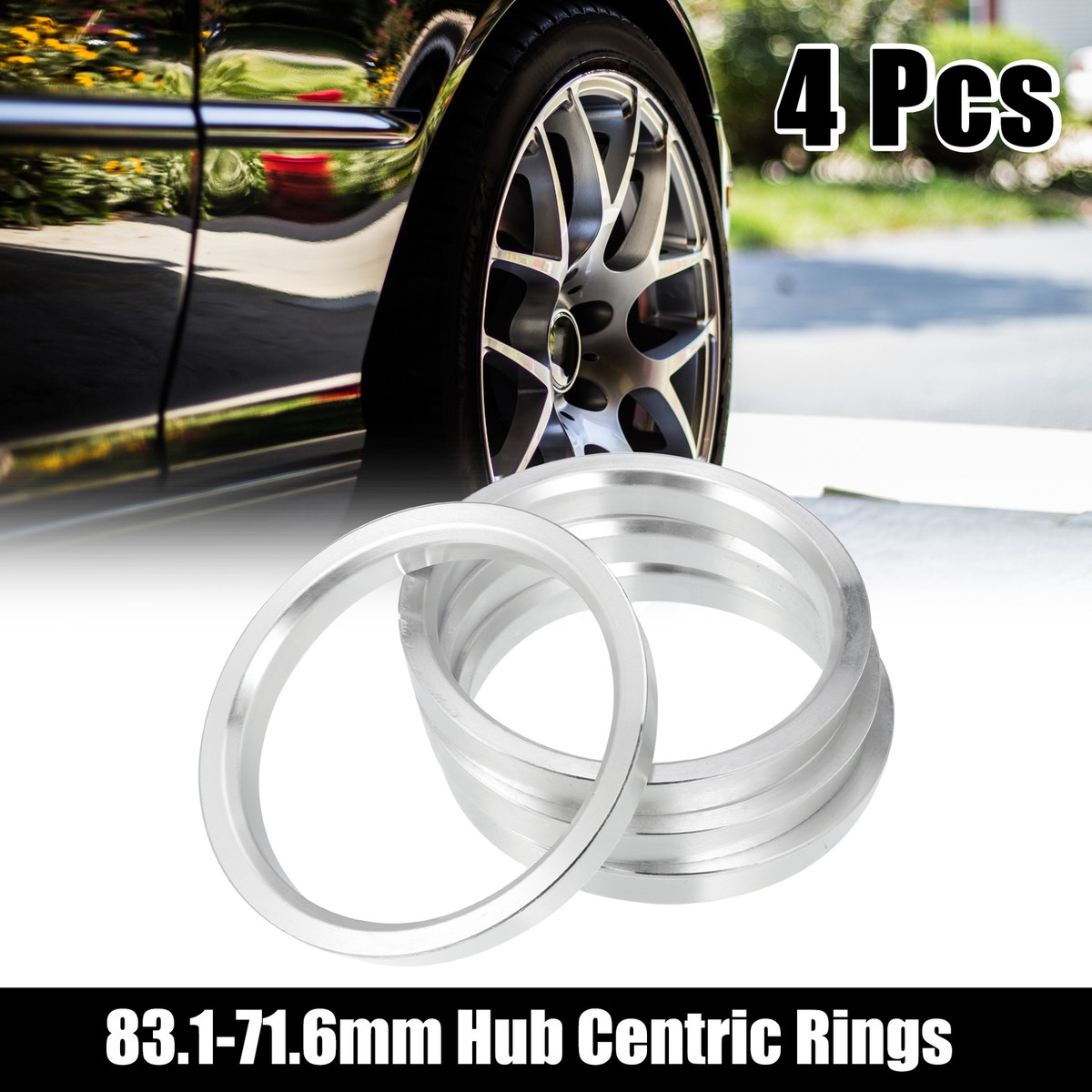 56 Mm Wheel Aluminum Hub Centric Rings 72.6mm To 65.1mm | Lug Nut Guys 2 In Hub Centric Wheel Spacers - Foto 10