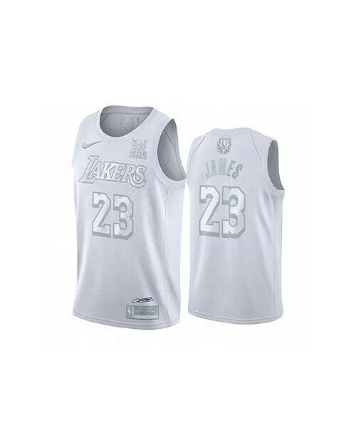 Nike Lakers LeBron James Swingman White MVP CT4206 100 NBA 23 Jersey Size  Medium