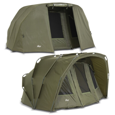 Lucx  Bivvy + Winterskin 2 - 3 Man Carp Tent + Throw Carp Dome Tent Tiger