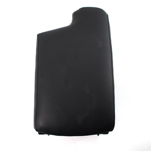 Leather Black Center Console Lid Armrest Cover For 2005-2012 2006 2007 BMW E90 - Foto 6 di 12