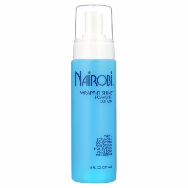 Nairobi Wrapp It Shine Foaming Lotion Hair Mousse Waves Condition & Styling Care