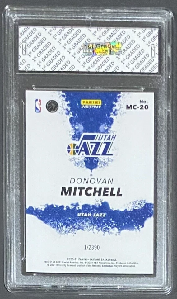 2020-21 PANINI INSTANT DONOVAN MITCHELL 1ST GRADED 10 MY CITY 1/2390 JAZZ #MC-20 - Image 2 of 2