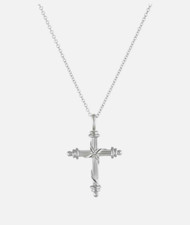 NEW in box  Peter Thomas Roth Mini Signature Cross Necklace Sterling Silver $250