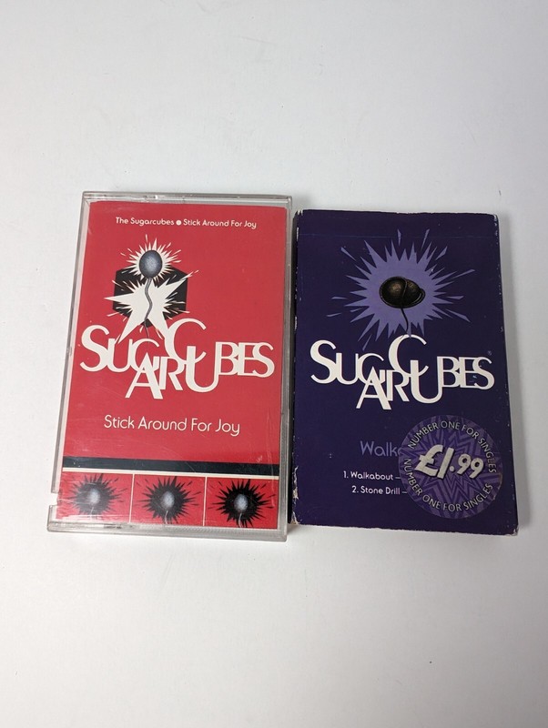 Stick Around for Joy: The Sugarcubes (Cassette,1994, Elektra) + Walkabout single