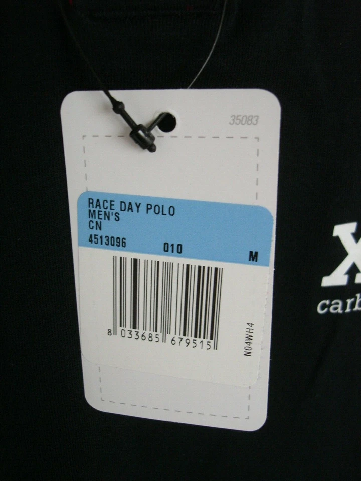 Camisa Polo Castelli Race Day Negra Sólida Algodón/Spandex S/S Talla S "PEWAG" Foto 2 de 4