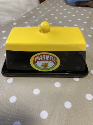 Kitchenalia: Keramik Marmite Butterdose