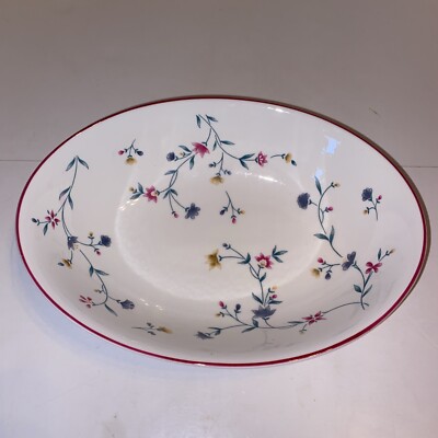 Expressions Avalon Pink Floral Vegetable Bowl Serving Dish