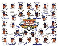 1969 NEW YORK METS WORLD SERIES CHAMPIONS SIGNED AUTOGRAPHED 8X10 TEAM PHOTO RP