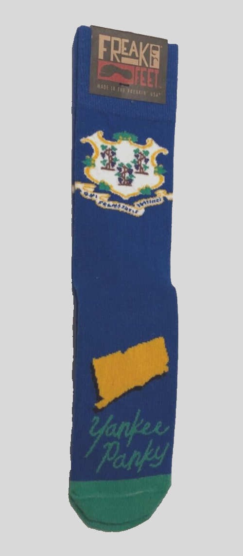 Freaker Feet Yankee Panky Lot of 3 Men's Blue Novelty Green Socks One Size Tag