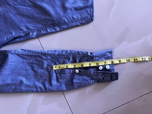 J Crew Shirt Womens Sz S Blue 100% Cotton Chambray Button Up Roll Tab Sleeve - Picture 22 of 23