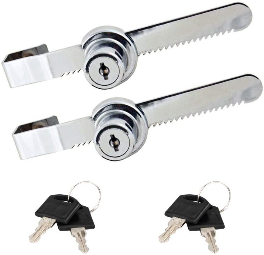 Sliding Glass Door Lock Display Case Lock Ratchet Lock with Chrome
