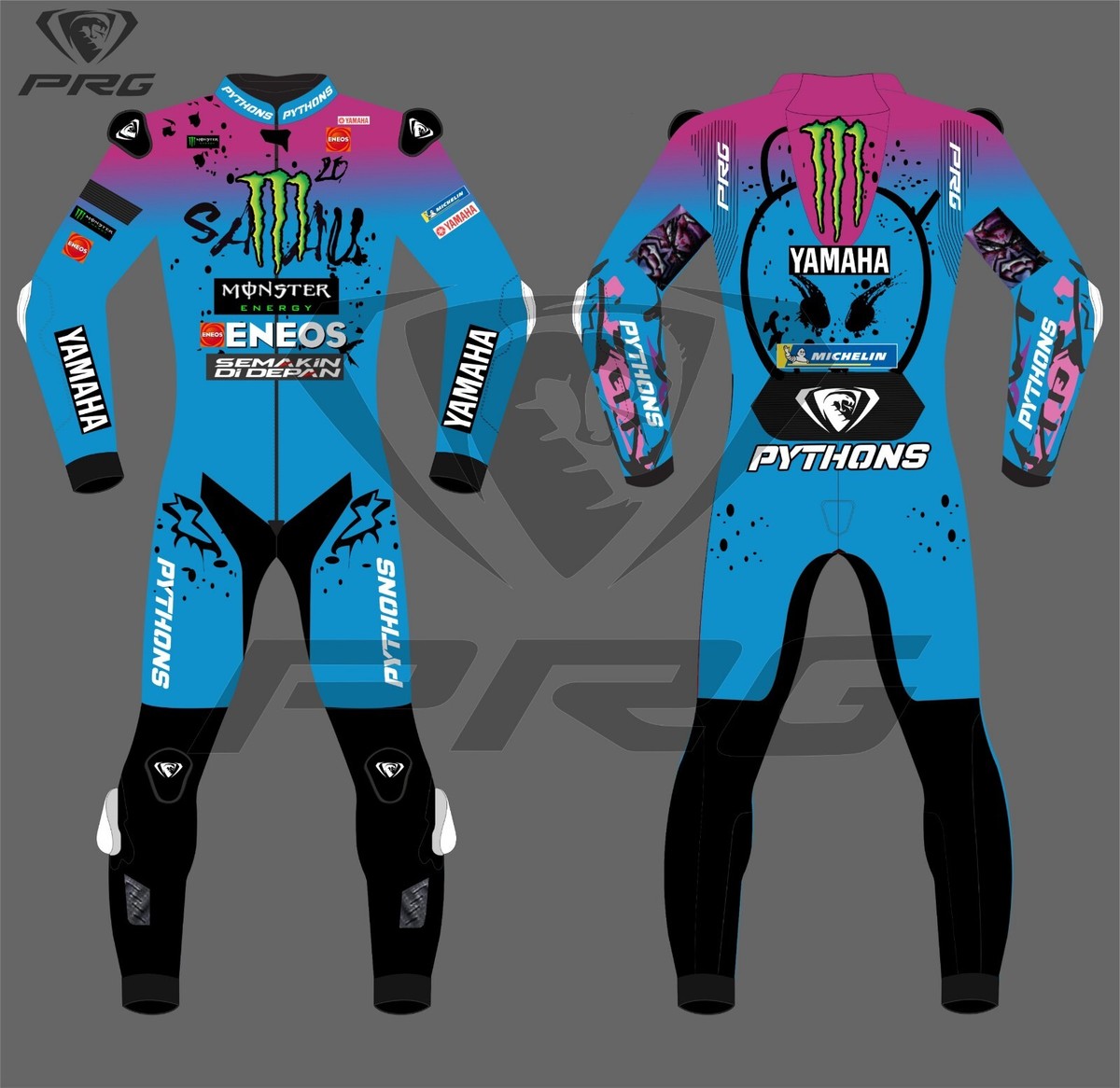 Motorcycle Vetement Fabio Quartararo Petronas Petronas Racing Suit