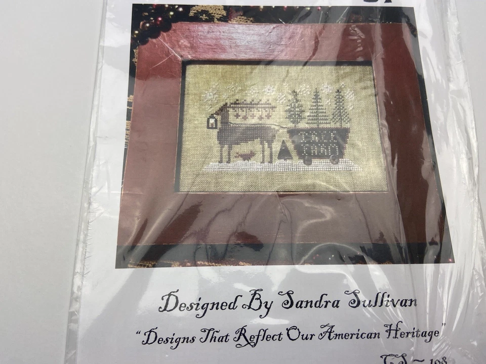 Homespun Elegance Country Spirits Delivering The Tree Cross Stitch Pattern 7P - Image 2 of 3