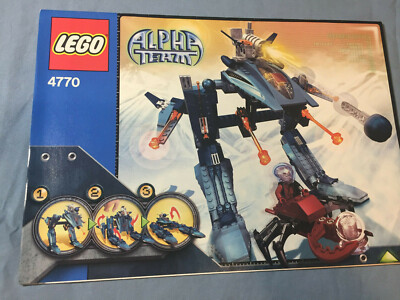 Lego Instruction Manual Alpha Team 4770 Blizzard Blaster No Bricks