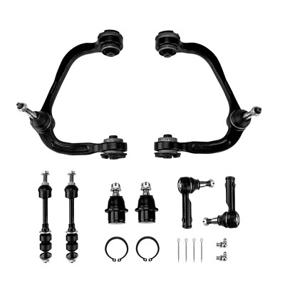 8 Front Control Arms Ball Joints Tie Rods Sway Bars For 2005-2008 Ford F-150 4x4