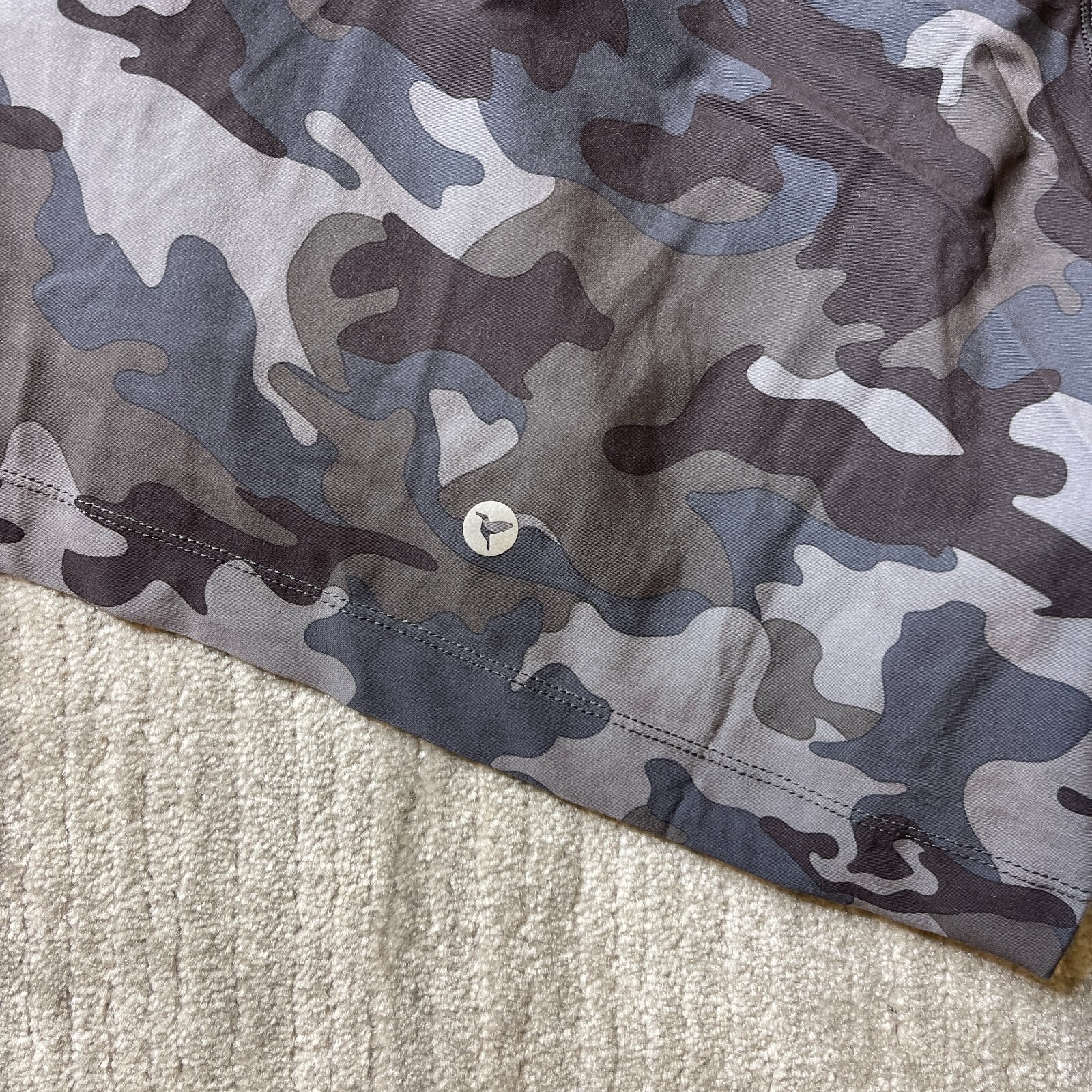 Birddogs Shorts Mens Medium Lined Boom For Your Boomstick Gray Camouflage 6”