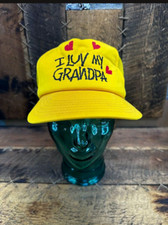 Vintage I Love My Grandpa YA-HOPI Headwear Winslow Arizona OSFA Made in USA
