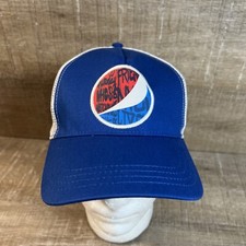 Pepsi Cola 2013 Blue White Adjustable Snapback Mesh Trucker Hat Cap