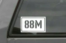 (2X) 88M  Motor Transport Operator U.S. ARMY Vinyl Decal Sticker 88M