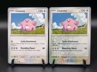 Chansey 133/167 Non Holo & Reverse Holo Twilight Masquerade Pokemon TCG Bundle