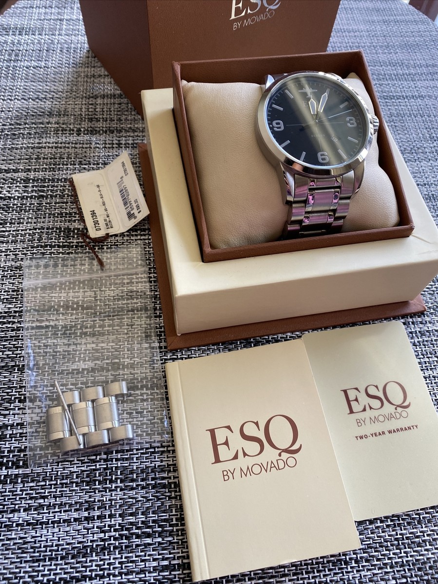ESQ By Movado Men Swiss Quartz Stainless Steel Watch