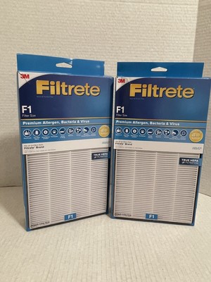 New Lot of 2 3M Filtrete F1 Premium Allergen Air Purifier Filters 