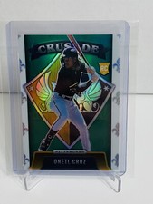 ONEIL CRUZ 2022 PANINI CHRONICLES CRUSADE #3 ROOKIE GREEN PRIZM #28/75 BC8007