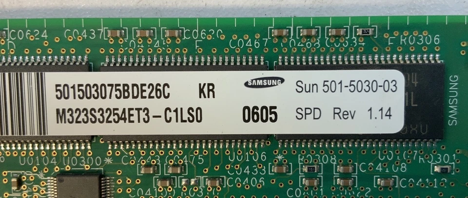 Samsung 512MB PC100 ECC SDRAM Server Memory Samsung M323S3254ET3-C1LS0 -N5E - Image 2 of 3