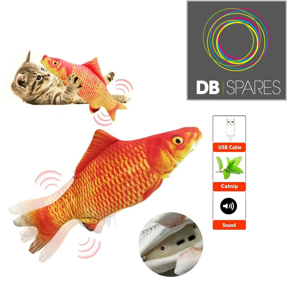 Various Design USB Moving Cat Fish Interactive Pet Kitty Toy Wagging