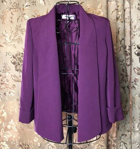 Sleeves Purple Suit Blazer Jacket | eBay