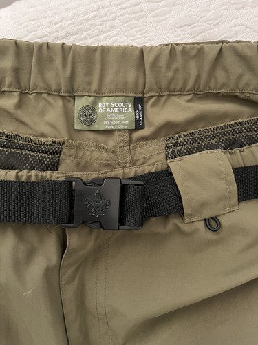 Boy Scouts Of America Pants Mens Green Switchback X-Large 30” Convertible Shorts - Picture 3 of 15