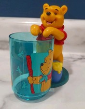 Disney 1997 Winnie The Pooh Cup Toothbrush Holder Hunny Pot Bear Kid Classic Vtg