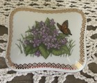 Vintage Heritage House exquisite floral trinket Box "24 KT trimmed Porcelain — photo 1