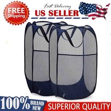Folding mesh laundry basket -suitable for dormitory bathroom and travel storage