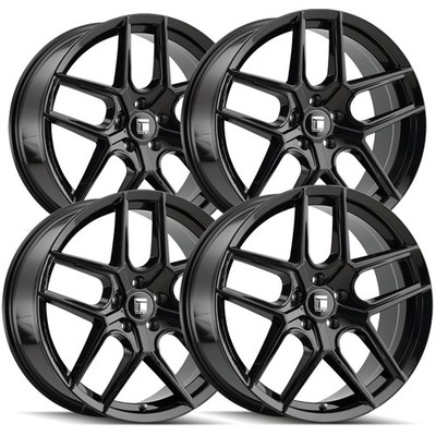(Set of 4) Touren TR79 19x8.5 5x115 +35mm Gloss Black Wheels Rims 19'' Inch