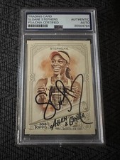 Sloane Stephens Signed 2018 Allen & Ginter Trading Card #153 PSA /DNA Slab COA