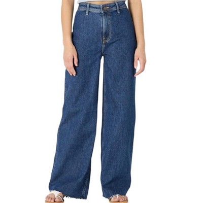 The Drop Women's Kori Relaxed Wide Leg Medium Wash, 36 Plus Size | NWT
