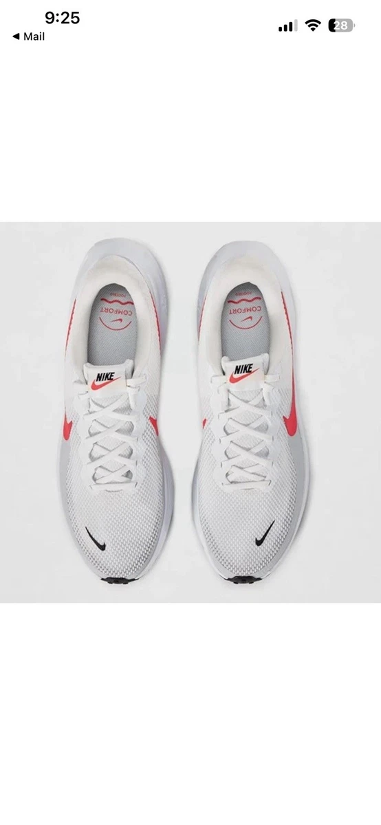 Nike Revolution 8 Running Shoes Men Sz 11.5 White Bright Crimson HJ9198-102 New Nike Revolution 8 White Bright Crimson Men Road Running  main image 4
