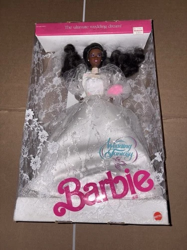 Barbie Wedding Fantasy AA Bride Doll Mattel Vintage African American NRFB New