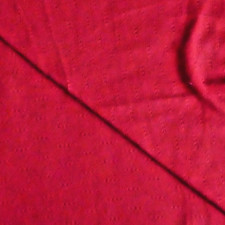 Deep Red Wool Blend Knit Fabric 150 x 310 cm. EC. mohair or alpaca?